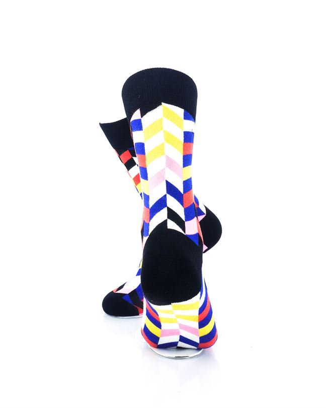 cooldesocks retro disco crew socks rear view image