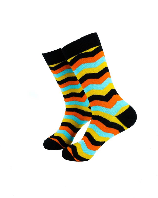 Retro Zig Zag Blue Orange