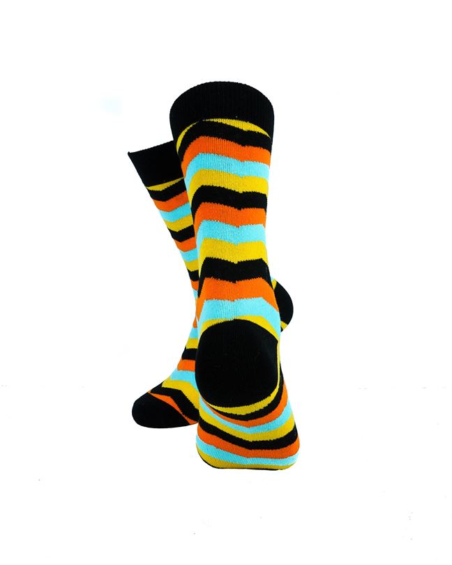 Retro Zig Zag Blue Orange