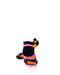 cooldesocks rubik orange ankle socks rear view image