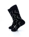 cooldesocks safety pin black crew socks left view image