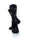 cooldesocks safety pin black crew socks rear view image