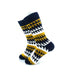 cooldesocks saw blade white gold crew socks left view image