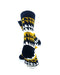 cooldesocks saw blade white gold crew socks rear view image