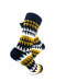 cooldesocks saw blade white gold crew socks right view image