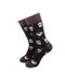 cooldesocks say bring me a cup of coffe crew socks front view image