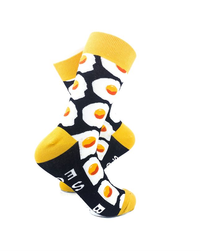 cooldesocks say bring me some eggs crew socks right view image
