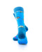 cooldesocks sea fishes blue neon crew socks rear view image