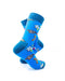 cooldesocks sea fishes blue neon crew socks right view image