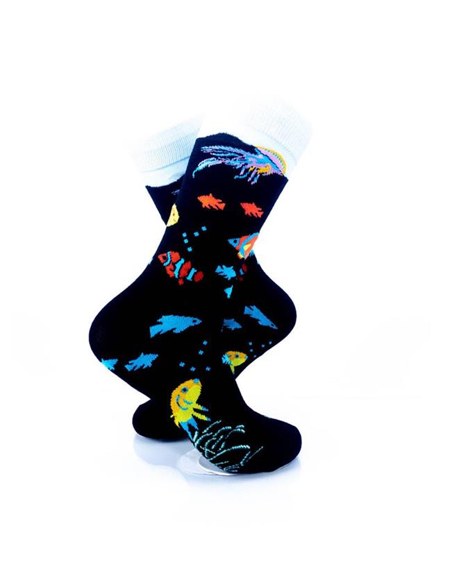 cooldesocks sea life crew socks right view image