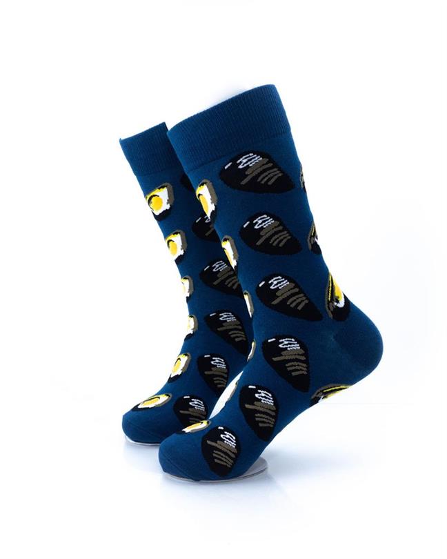 cooldesocks seafood clamps crew socks left view image