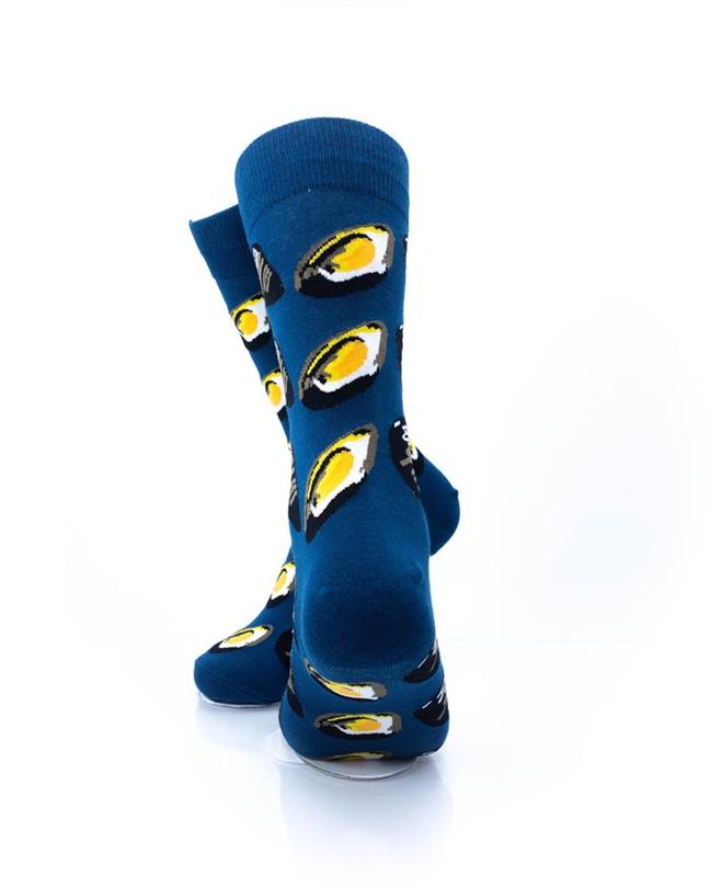 cooldesocks seafood clamps crew socks rear view image