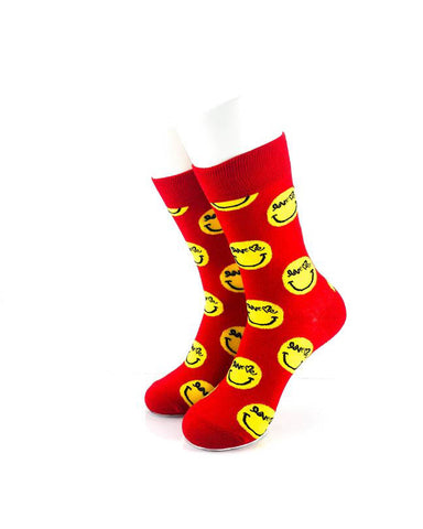 cooldesocks smiley love quarter socks front view image