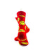 cooldesocks smiley love quarter socks rear view image