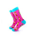 cooldesocks socks pink crew socks left view image