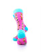 cooldesocks socks pink crew socks rear view image