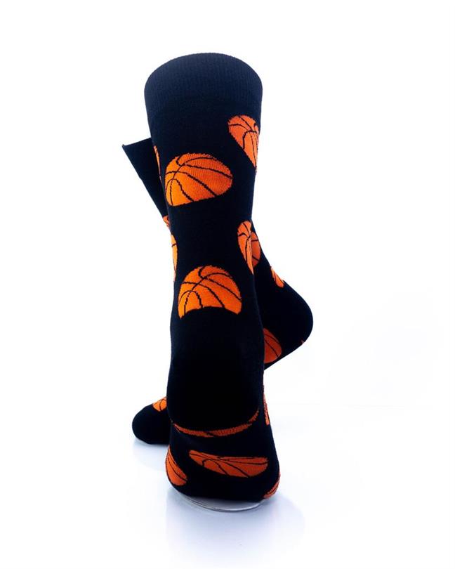 cooldesocks sport basket ball crew socks rear view image