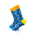 cooldesocks squirrel print crew socks left view image