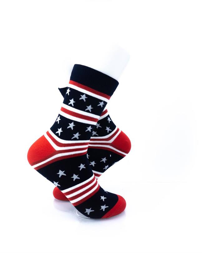 cooldesocks star spangled black crew socks right view image