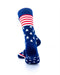 cooldesocks star spangled blue crew socks rear view image