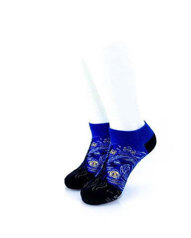 cooldesocks starry night ankle socks front view image