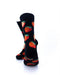 cooldesocks strawberries in black crew socks rear view image