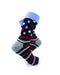 cooldesocks striped dot black crew socks right view image
