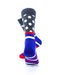 cooldesocks striped dot dark grey crew socks rear view image