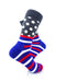 cooldesocks striped dot dark grey crew socks right view image
