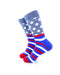 cooldesocks striped dot grey crew socks left view image