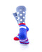 cooldesocks striped dot grey crew socks rear view image