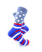 cooldesocks striped dot grey crew socks right view image