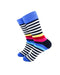 cooldesocks striped fun blue crew socks left view image