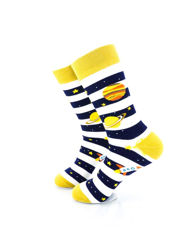cooldesocks striped galaxy crew socks left view image