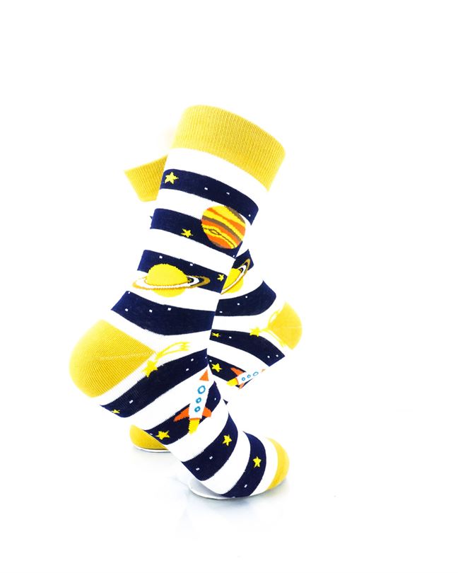 cooldesocks striped galaxy crew socks right view image
