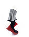 cooldesocks striped red black crew socks right view image
