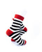 cooldesocks striped red black white crew socks right view image