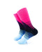 cooldesocks striped retro blue pink crew socks left view image