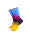 cooldesocks striped retro colorful crew socks front view image