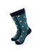 cooldesocks striped small hornbill crew socks front view image