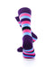 cooldesocks striped vintage red blue crew socks rear view image