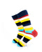 cooldesocks striped_neon_ crew socks left view image