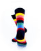 cooldesocks striped_rainbow_ crew socks rear view image
