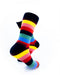 cooldesocks striped_rainbow_ crew socks right view image