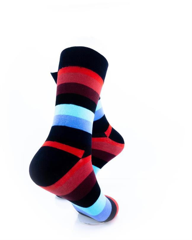 cooldesocks striped_red blue_ crew socks right view image