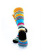 cooldesocks stripped psychedelic crew socks rear view image