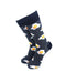 cooldesocks sunny side up grey crew socks front view image