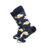 cooldesocks sunny side up grey crew socks left view image