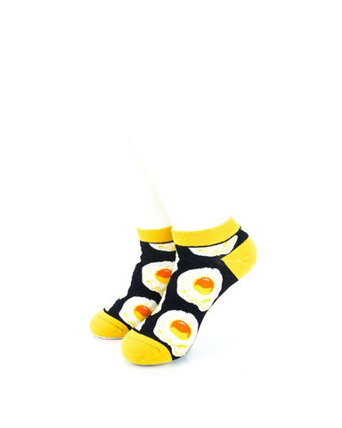 cooldesocks sunny side up liner socks front view image