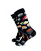 cooldesocks sushi black crew socks left view image